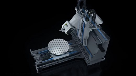 【卧式五轴加工中心】APEC HS-1400展示