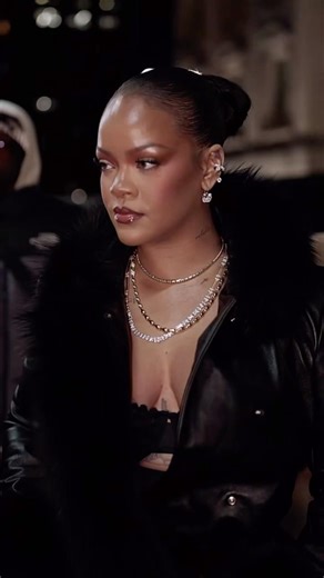 Rihanna attending ASAP Rocky's show for @awgenization in New York.