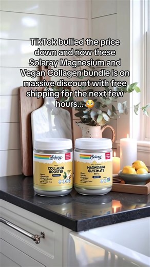 Crazy deal for magnesium and vegan collagen bundle #solaray #tiktokshopcreatorpicks