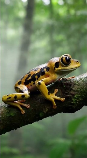 Most Dangerous Frog in the Jungle💥💥💦 #frog #poisondartfrog #wildlife #dangerousanimals #rainforest
