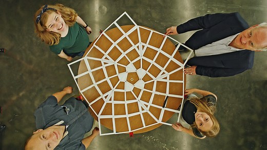 BYU’s Compliant Mechanisms Research lab, inspired by the ancient art of origami, is building a foldable, compact design that could help launch satellite systems to space in a rocket. After five years of research, a team led by professors Larry Howell and Spencer Magleby has created a foldable antenna and telescope than can deploy off space rockets and permanently open to enhance satellite systems. “The product is not only the antenna; to me, the product is the students, and the learning that the