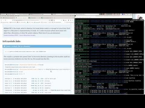 Lecture 4: Symbolic links - hard links and soft links
