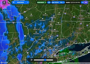 24K views · 250 reactions | This is what the latest NAM 3km, 12z weather model is showing so far .. An icy wintry mess starting possibly as early now as 7pm tomorrow (Sunday) night. Please check back for the latest updates as this unfolds. Time and date in top right hand corner Green - Rain Yellow & Orange - Heavier Rain Light Blue - Light Snow Darker Blue - Heavier Snow Pink - Freezing Rain (Ice) Dark Pink - Heavier Ice Peach - Sleet | Hudson Valley Weather | Facebook