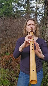 Flame Port Orford Cedar Native American Style Bass C Flute by Stellar Flutes