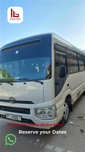22–24 Seater Coaster Minibus Rental Dubai | Reliable Group Transport with Driver