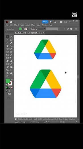 How to Create Google Drive Logo in Illustrator