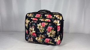 World Traveler Rolling 17-Inch Laptop Briefcase Computer Case -Rose Lily