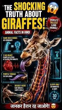 🦒 The Shocking Truth About Giraffes! 😱 | 11 KG Heart, Purple Tongue & Deadly Kicks!