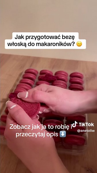 Beza włoska - krok po kroku przepis na pyszne makaroniki