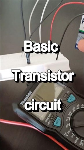 CW20- Transistor basic circuit understanding using Digital multimeter 🔋DMM #circuitwali #Electronics