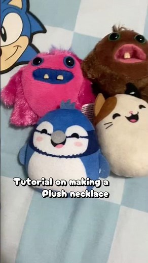 Kandi plush necklace tutorial! #kandi #kandikid #diy #diycrafts #tutorial #scenecore #scenekid #cute