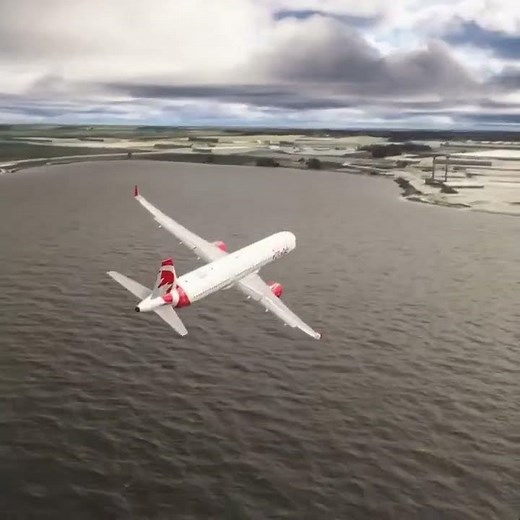 185 Knots vs The Runway: MSFS Landing #msfs #aviation #simulation