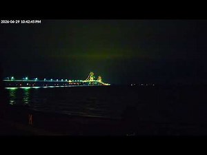 Thunderstorm Over the Mackinac Bridge | View from Mackinaw City – June 29, 2026