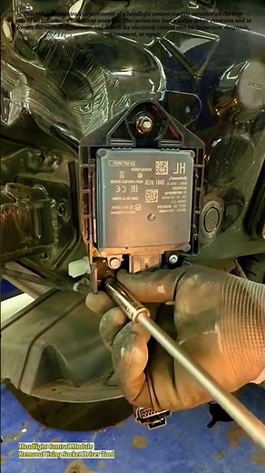 Headlight Control Module Removal Using Socket Driver Tool