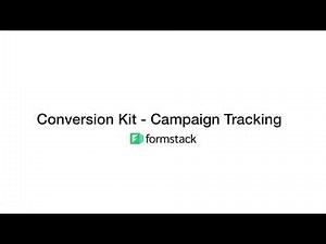 How to enable Campaign Tracking using Formstack Forms