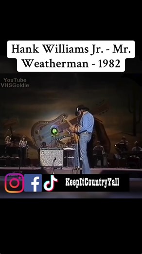 Hank Williams Jr. - Mr. Weatherman - 1982 #keepitcountryyall #hankwilliamsjr #country #legend #fyp