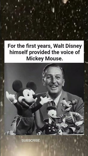 The Voice Behind Mickey Mouse