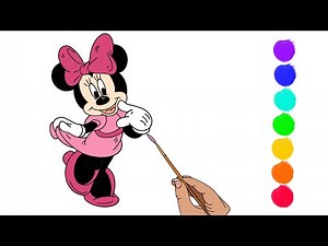How to Draw and Paint MINNIE MOUSE | Easy Drawing for Kids