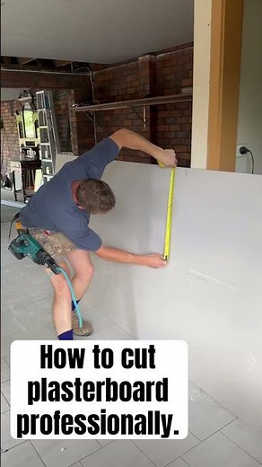 How to cut plasterboard #plasterer #diy #plasterwork #construction