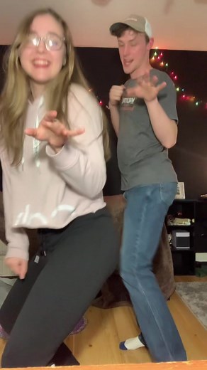 Siblings Dance Together: Sister Grinds on Brother