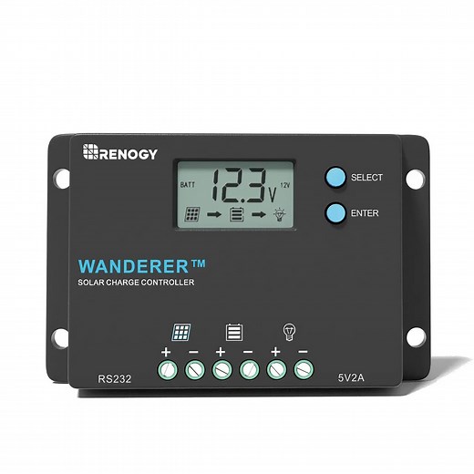 PWM Solar Charge Controller 10A by Wanderer | Renogy