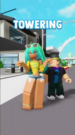 How to become TALLER in Brookhaven RP! 😱🏗️ #shorts