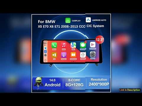 Android 14 for BMW X5 E70 X6 E71 2008 2013 CCC CIC System Car Video Multimedia Player BT 4G Ultrath