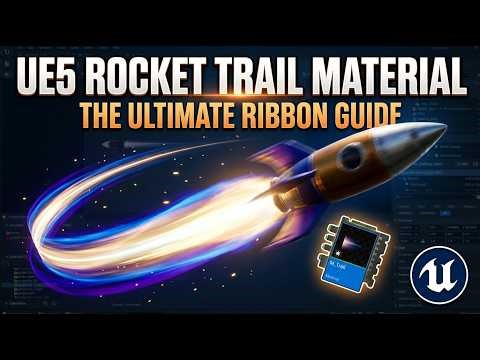 Rocket Exhaust Trail Material for Ribbon in Unreal Engine 5