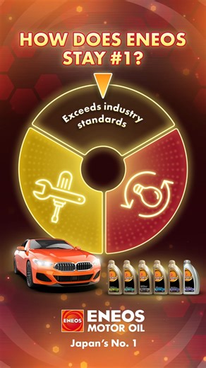 2.1K views | What makes ENEOS Japan’s number 1 oil? Easy. Quality, craft, and mastery—making premium, innovative automotive oils for every need: if you need it, we have it. | ENEOS Philippines | Facebook