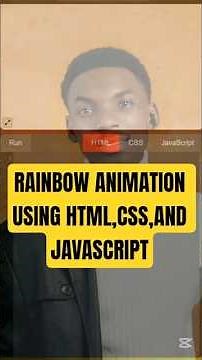 RAINBOW ANIMATION USING HTML CSS AND JAVASCRIPT. #html #css3 #javascript #coding
