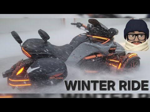 Quick Can-Am Spyder winter ride in CHICAGO