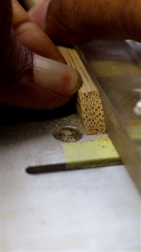 easy way to make simple corner notch on Wood or bamboo with dremel rotary tools #woodworking #dremel