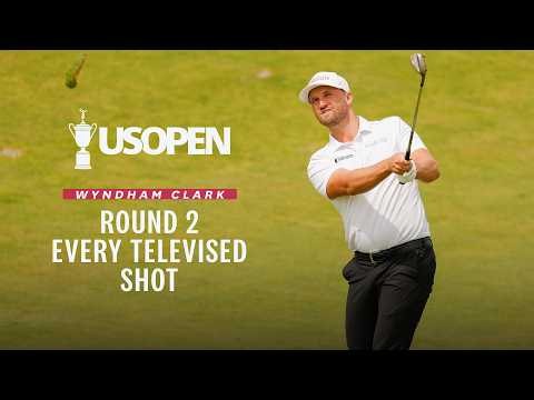 Wyndham Clark, Round 2 | Every Televised Shot: 2026 U.S. Open Highlights