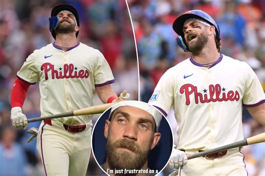 Bryce Harper's frustrations at a 'bigger level' as Phillies slugger shows first signs of ending slump