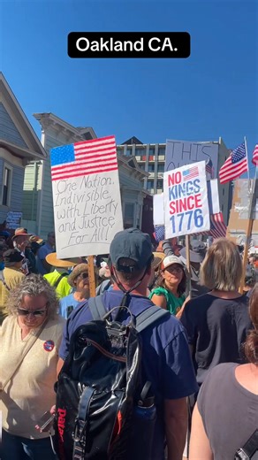 No Kings Protest. OAKLAND, CA. #Oakland #democracy #FightFascism #brave #protest #Yeson50 | Sandi Thompson