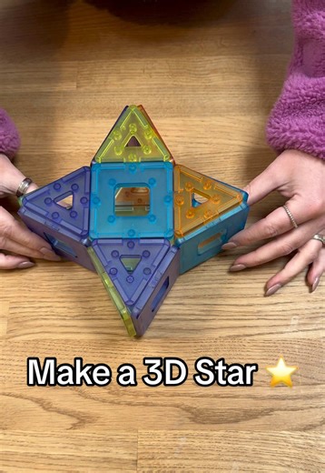 How to Make a 3D Star with Polydron Toys