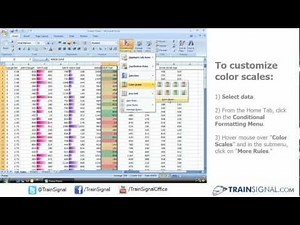 Display Data Visually in Excel with Data Bars and Color Scales