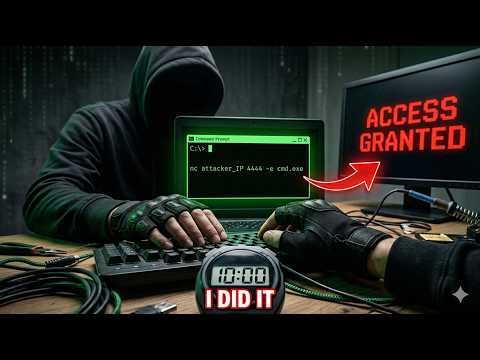 I Hacked My Own PC with Netcat in 10 Minutes (Reverse Shell Tutorial)