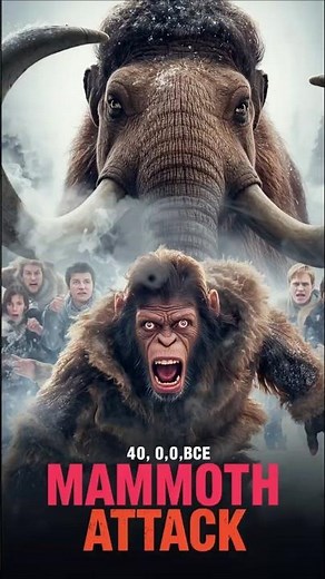 “Mammoth vs. Humans: Prehistoric Survival in 40,000 BCE”