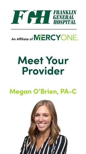 Meet Megan O'Brien! ✨ Megan is another one of our amazing providers at Franklin Medical Center in Hampton! | Franklin General Hospital