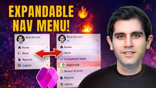 How to Build a Modern Expandable Navigation Menu in Power Apps | Gabriel Molina
