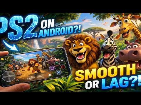 Playing Madagascar PS2 on Android 😱 AetherSX2 Performance Test!