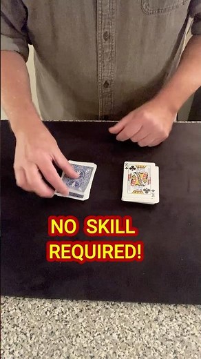 AUTOMATIC MIRACLE Easy Beginner's Card Trick #shorts #magic #easycardtrick #beginnermagic