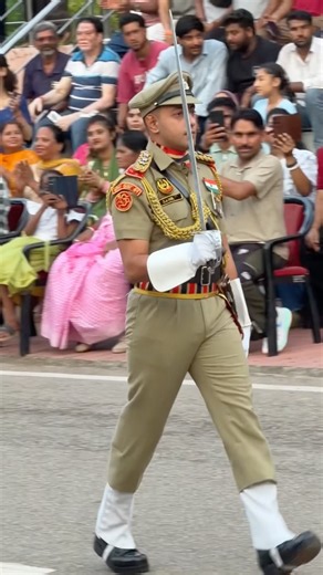 Royal 👑 Entry, Powerful 🔥Command, Perfect 👮 Parade #bsf #officer #parade #shorts #ncc