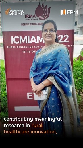 From Industry Leadership to Social Impact Research | Arti Jain | SPJIMR FPM