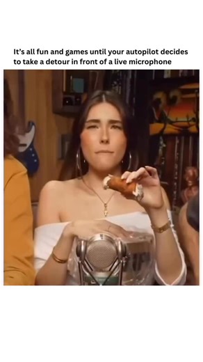 Funova on Instagram: "The video captures a lighthearted, viral snippet of Madison Beer during a podcast session where a simple bite of a donut becomes an accidental comedy routine. The overlaying text, “When the muscle memory kicks in,” points to that relatable human phenomenon where our bodies perform familiar actions with such precision that we briefly forget our surroundings. It’s a perfect example of a “glitch in the matrix” moment where a person’s subconscious habits collide with a professi