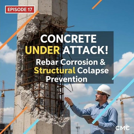 Stop Concrete Cancer! 🛑 (Rebar Corrosion Fix) #construction