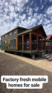 Platinum Cottages - Premier & Economy Series “Tumbleweed” 1 bed/1 bath 399 sq foot RV park model with a loft 🌲 This home works on a ranch, on the beach, at the lake, or in the mountains. It features : - hickery stained accents with grey stained trim - a bedroom large enough to comfortably fit a KING size bed - spacious bathroom - kitchen with hickery cabinets & full size appliances - stackable washer/dryer connections - large front porch {price} $45,740 including delivery and set within 100 mil