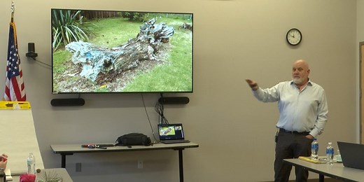 Children’s Museum looks over final designs of outdoor project with Natural Playgrounds founder