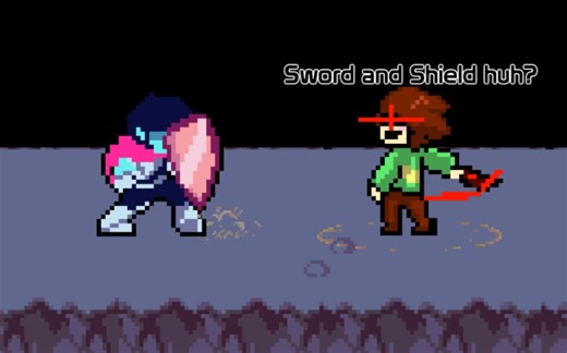 【UT×DR/流畅像素动画】Kris Vs Chara! - Short Sprite Animation